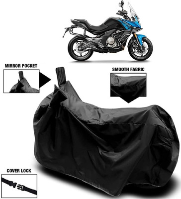 MMSSTAR Waterproof Two Wheeler Cover for CFMoto(650MT, Black)