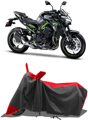 GROFATIK Two Wheeler Cover for Kawasaki(Z900RS BS6, Red)