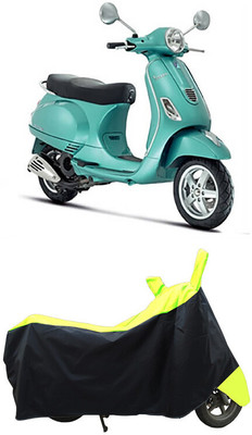 Coxtor Waterproof Two Wheeler Cover for Piaggio(Vespa LX, Yellow)
