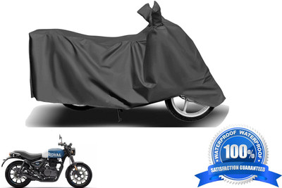 SMARTER RIDE Waterproof Two Wheeler Cover for Royal Enfield(Hunter 350, Grey)