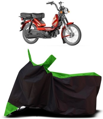 VESMEI Two Wheeler Cover for TVS(Heavy Duty Super XL, Green)