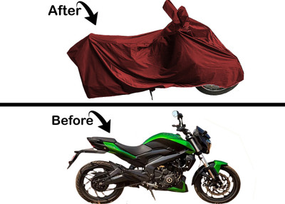 Archistylo Waterproof Two Wheeler Cover for Bajaj(Dominar 400 BS6, Maroon)