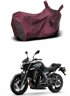 MMSSTAR Waterproof Two Wheeler Cover for CFMoto(650 NK, Maroon)