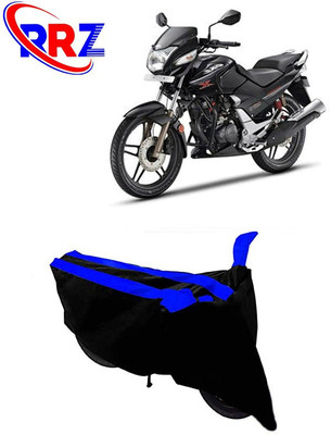 RRZ Waterproof Two Wheeler Cover for Hero(CBZ, Black, Blue)