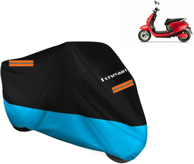 Horseyaart Waterproof Two Wheeler Cover for Evolet(Pony BS6, Blue)