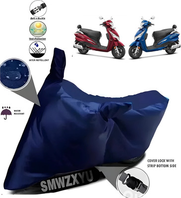 smwzxyu Waterproof Two Wheeler Cover for Hero(Destini 125, Blue)