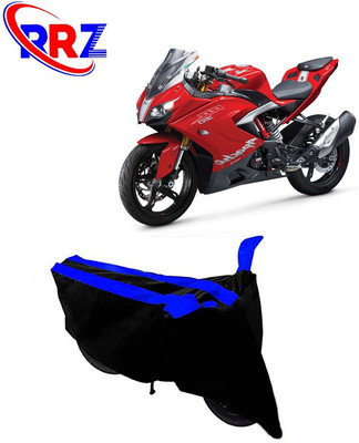 RRZ Waterproof Two Wheeler Cover for TVS(Apache RR 310, Black, Blue)