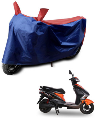 KEDIT Two Wheeler Cover for Ampere(Reo Elite, Red, Blue)