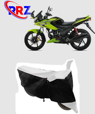 RRZ Waterproof Two Wheeler Cover for Honda(CBF Stunner, Black, White)