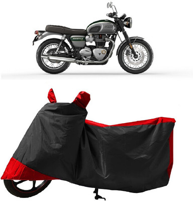 GROFATIK Two Wheeler Cover for Triumph(Bonneville T120 Black, Red)
