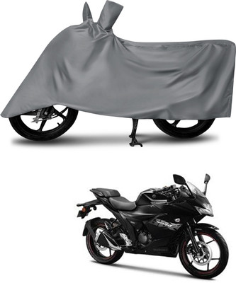 DeepShakshi AUTOMOTIVE Waterproof Two Wheeler Cover for Suzuki(Gixxer SF, Grey)