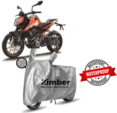 AutoRash Two Wheeler Cover for KTM(250 Duke, Silver)