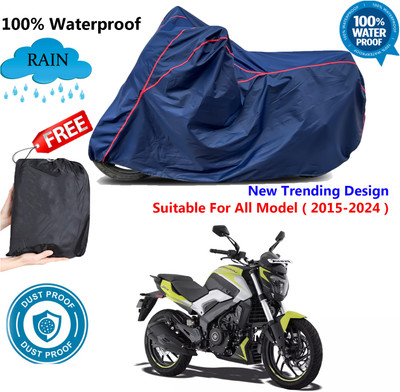AutoGalaxy Waterproof Two Wheeler Cover for Bajaj(Dominar, Blue, Red)