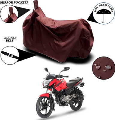 KEDIT Two Wheeler Cover for Bajaj(Pulsar 135 LS DTS-i, Maroon)