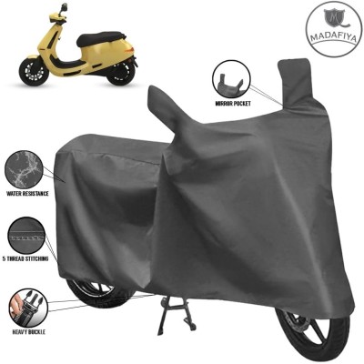 MADAFIYA Waterproof Two Wheeler Cover for Ola(Scooty, Grey)