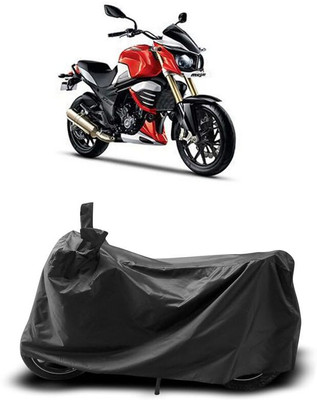 AASHTIK MART Two Wheeler Cover for Mahindra(Mojo UT 300, Black)