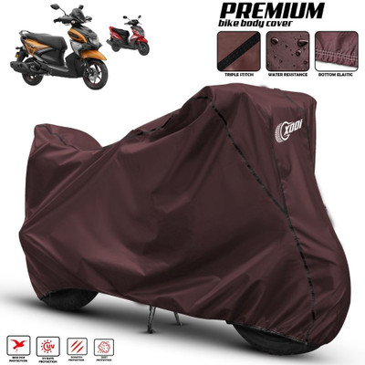 xodi Waterproof Two Wheeler Cover for Yamaha(Ray ZR, Maroon, Black)