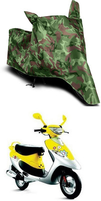 Mdstar Waterproof Two Wheeler Cover for TVS(Scooty Pep Plus, Multicolor)