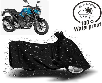 DeepShakshi AUTOMOTIVE Waterproof Two Wheeler Cover for Yamaha(FZ-25, Black)