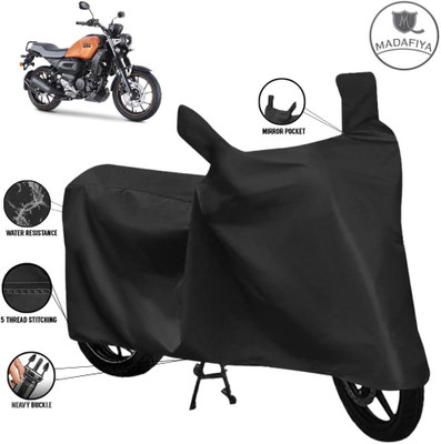 MADAFIYA Waterproof Two Wheeler Cover for Yamaha(FZ-X, Black)