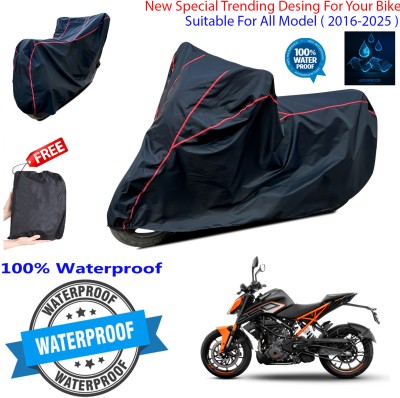 OliverX Waterproof Two Wheeler Cover for KTM(250 Duke, Black)