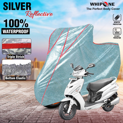 Whipone Waterproof Two Wheeler Cover for Hero(Maestro, Silver)