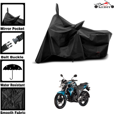 KEDIT Two Wheeler Cover for Universal For Bike(FZ S V3 BS6, Black)