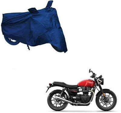 Varnwal E Commerce Waterproof Two Wheeler Cover for Triumph(Twin spark, Blue)