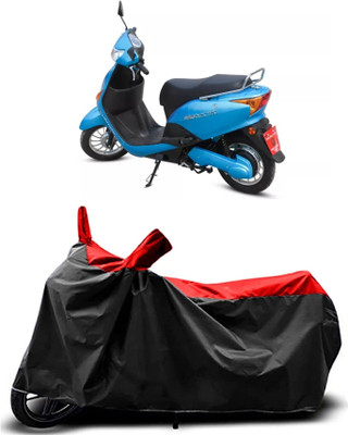 Fastak Two Wheeler Cover for Hero(Electric Wave Dx, Red)