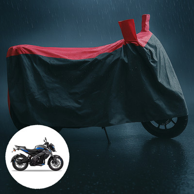 CODOKI Waterproof Two Wheeler Cover for Bajaj(Pulsar 200NS FI, Grey, Red)
