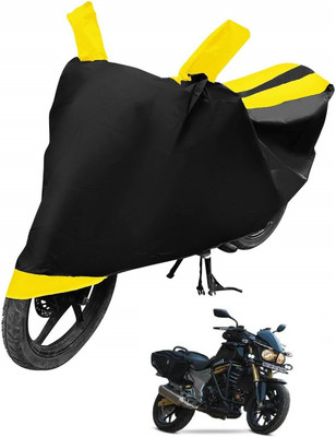 MOCKHE Two Wheeler Cover for Mahindra(Mojo, Yellow, Black)