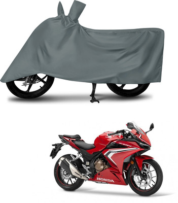 MMSSTAR Waterproof Two Wheeler Cover for Honda(CBR500R, Grey)