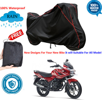 AUTOCAD Waterproof Two Wheeler Cover for Bajaj(Discover 150 f, Black)