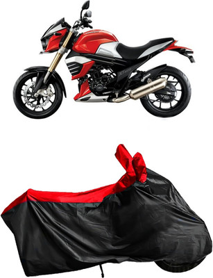 Autofly Waterproof Two Wheeler Cover for Mahindra(MOJO XT 300, Red, Black)