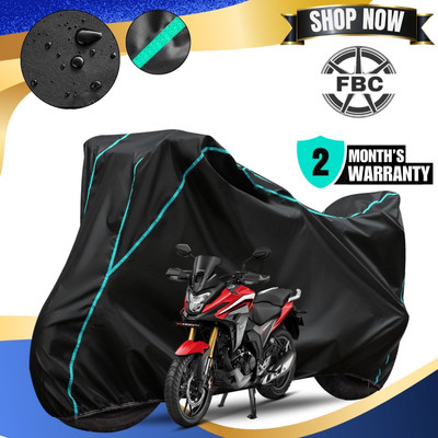 AUTOCAD Waterproof Two Wheeler Cover for Honda(CB, Black, Blue)