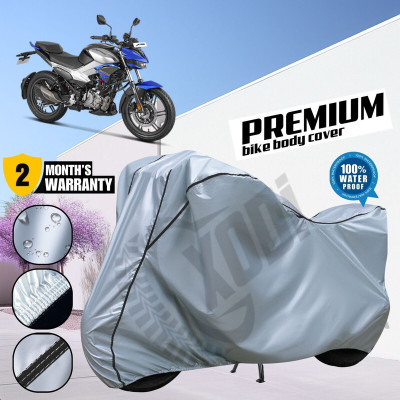 xodi Waterproof Two Wheeler Cover for Hero(Xtreme, Silver, Black)