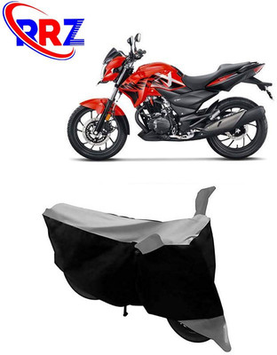 RRZ Waterproof Two Wheeler Cover for Hero(Xtreme 200R, Black, Grey)
