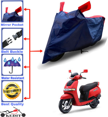 AASHTIK MART Two Wheeler Cover for TVS(iQube Electric, Red, Blue)