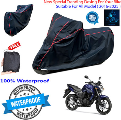 OliverX Waterproof Two Wheeler Cover for Yamaha(FZ-Fi Version 3.0, Black)