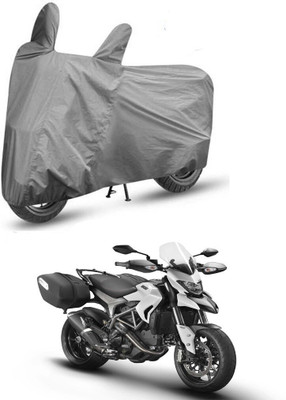 DeepShakshi AUTOMOTIVE Two Wheeler Cover for Ducati(Hyperstrada, Grey)