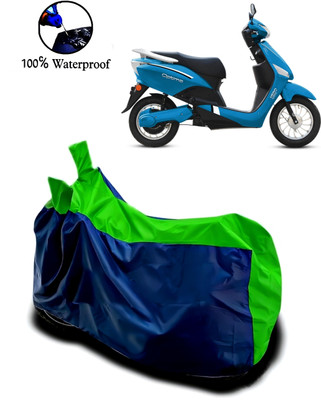 Autofly Waterproof Two Wheeler Cover for Hero(Electric Optima, Blue, Green)