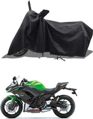 Romeiz Waterproof Two Wheeler Cover for Kawasaki(Ninja 650, Black)
