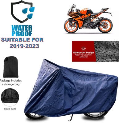 PAGORA Waterproof Two Wheeler Cover for KTM(RC 200 BS6, Blue)