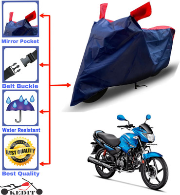 AASHTIK MART Two Wheeler Cover for Hero(Glamour Programmed FI, Red, Blue)