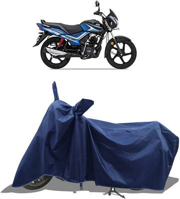 KEDIT Two Wheeler Cover for TVS(Star City Plus BS6, Blue)