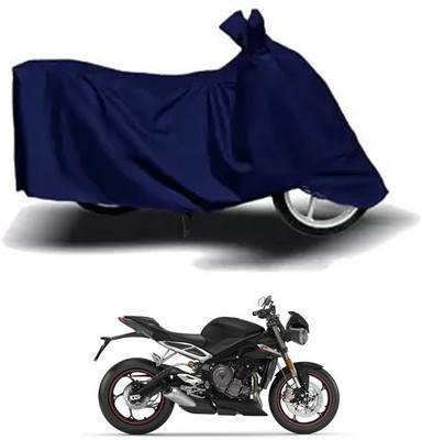 RONISH Waterproof Two Wheeler Cover for Triumph(Street Triple, Blue)