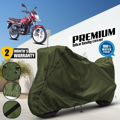 xodi Waterproof Two Wheeler Cover for Bajaj(Platina, Green, Black)