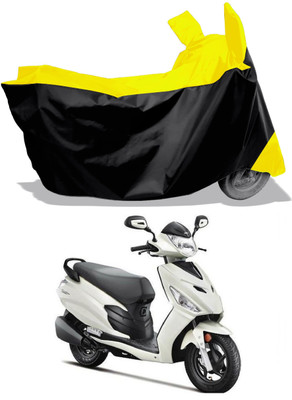 Amexride Two Wheeler Cover for Hero(Motocorp Maestro Electric, Black, Yellow)