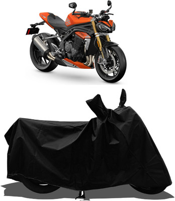 Tricway Waterproof Two Wheeler Cover for Triumph(Speed Triple, Black)