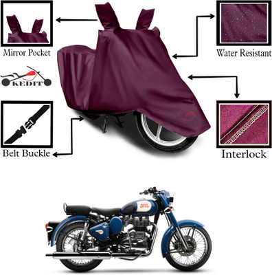 AASHTIK MART Two Wheeler Cover for Royal Enfield(Bullet 350 New BS6, Maroon)
